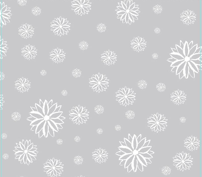 Pack of 500 24 x 30 inch CELLO SHEETS - Clear with White Daisies