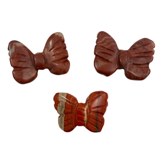 Butterfly - Red Jasper - Mini 1 inch - 1 Piece - China - NEW1022