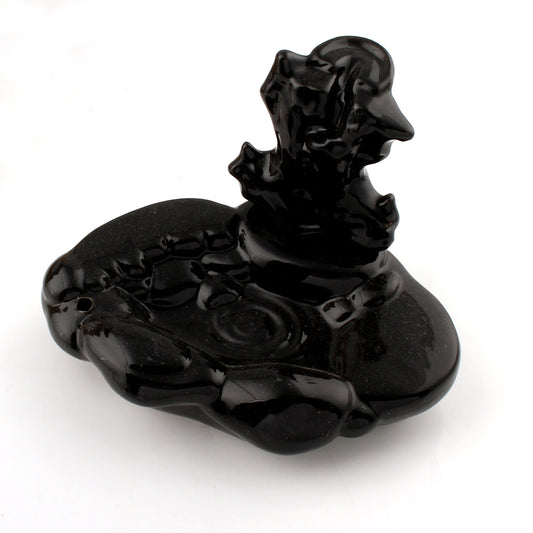 Porcelain Backflow Incense Holder - Waterfall