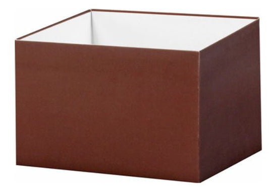 Chocolate Brown - Medium Deluxe Gift Box Base - 6 x 6 x 4 inch - Case Pack: 25 - Lids available by request - NEW322