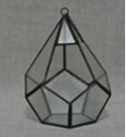 Diamond Glass Terrarium 20 x 20 x 26 cm