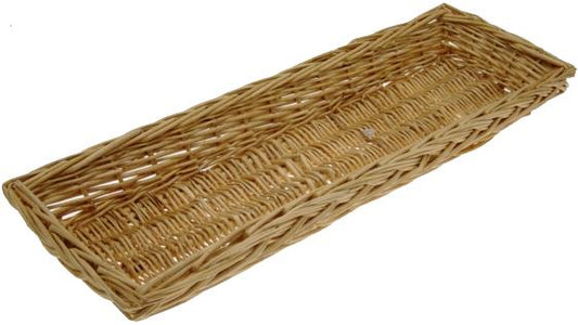 WILLOW Rectangle Tray with Braided Edge - 24 x 8.5 x 3 inch deep - by Special Order Only