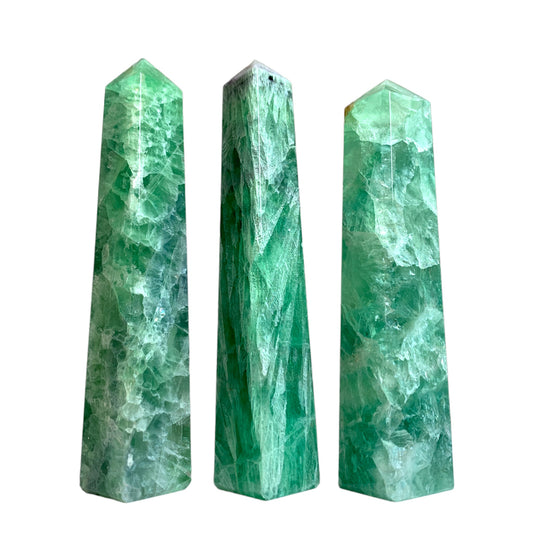 Fluorite Green - 2.5 to 4.5 inches - Price per gram - India - Polished Towers