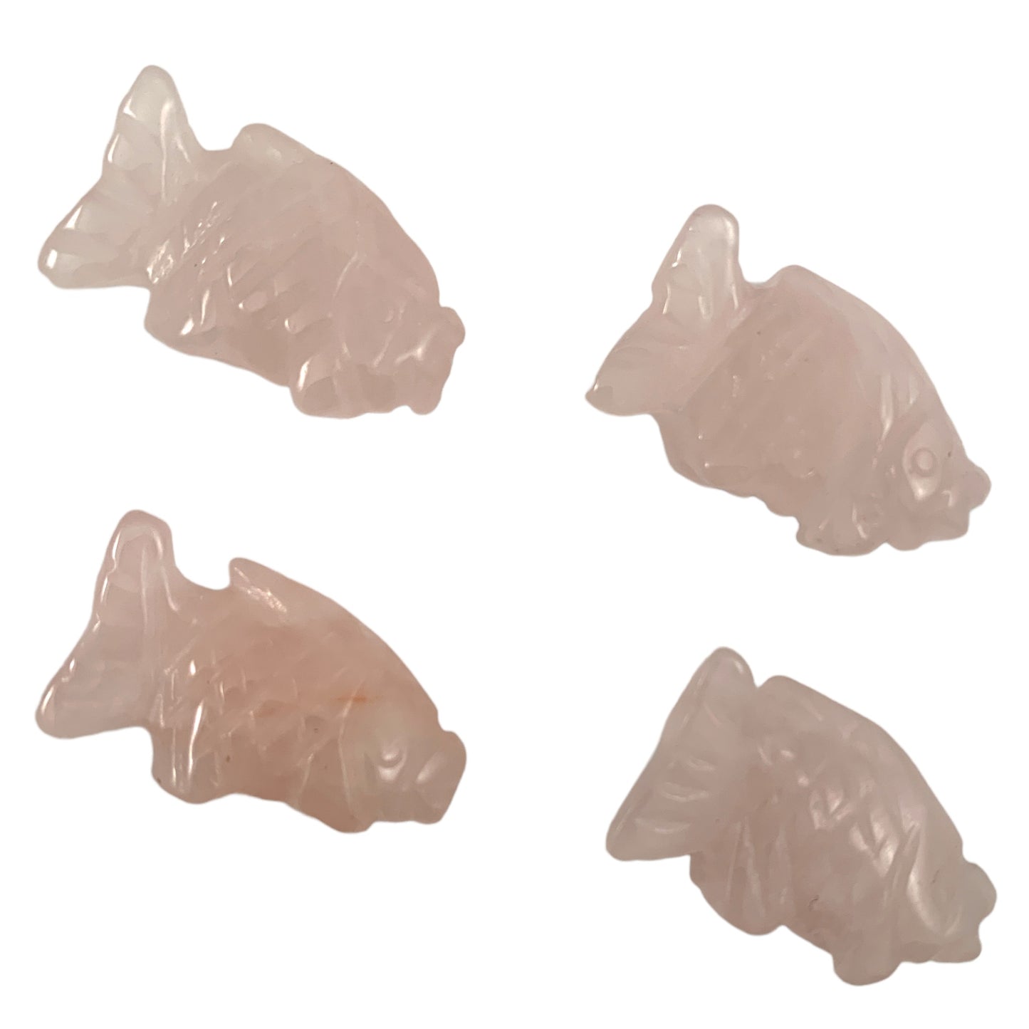 Fish - Rose Quartz - Baby - 25mm - NEW1022
