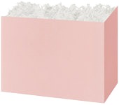 Blush Pink Basket Box - Large - 10 1/4 x 6 x 7 1/2 inches deep (order in 6's) - NEW423