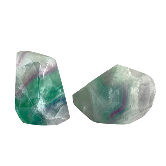 Fluorite Purple & Green Chunky Points - 6-8cm - Price per gram - Polished Points