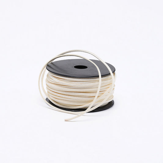 Velveteen Lace Cord - IVORY - 3x1.5mm - 46 Meters - ECO-SOFT Faux Leather Suede Cord Flat - NEW222