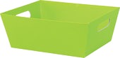 Lime Green Basket Box - Large - 10 1/4 x 6 x 7 1/2 inches deep (order in 6's) - NEW423
