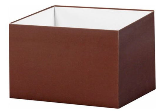 Chocolate Brown - Small Deluxe Gift Box Base - 4 x 4 x 3 1/2 inch - Case Pack: 25 - Lids available by request - NEW322