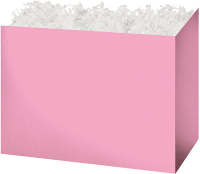 Light Pink Solid Basket Box - Large - 10 1/4 x 6 x 7 1/2 inches deep (order in 6's)