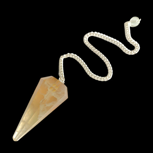 Citrine 6 Facet Pendulum - 45mm 6 facets - 18g - NEW1021