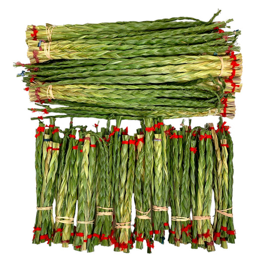 Braided Sweetgrass - 15 - 17 inch - Price per Braid - Loose - Manitoba Canada