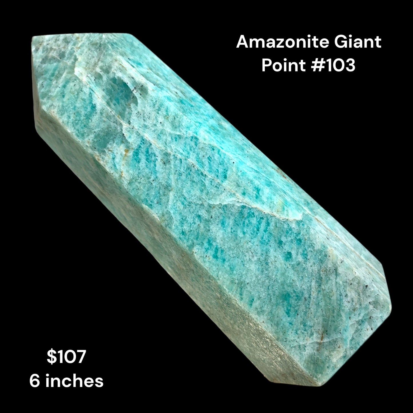 Amazonite - Giant - 6 inches - 593g - Polished Points