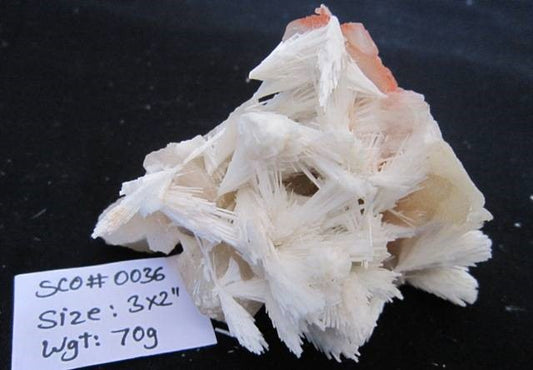 CRYSTAL REQUEST - Scolecite AA Specimen 0036  - India - Price per gram & by Quality (Make note of id# and put in order comments)