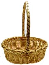 WILLOW  OVAL BASKET 14 x 11 x 5 inches
(Fits 20 x 30 Cello bag)