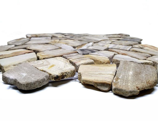 Fossil Mosaic Pebble Interlocking Tiles - 30 x 30cm - 11 per case