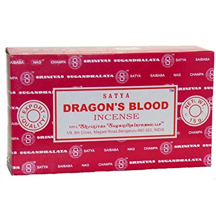 Satya Incense - Dragons Blood - Box Of 12 Packs