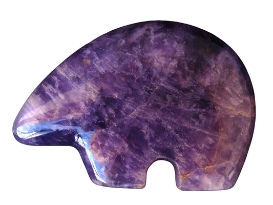 Abstract Bear - Amethyst -Rare Carving from Madagascar
