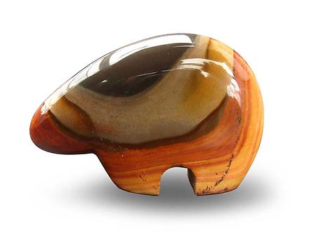 Abstract Bear - Desert Jasper - Rare Carving from Madagascar