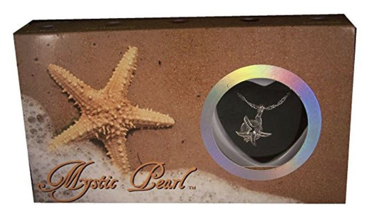 Wish Pearl Sea Star Design Box with Starfish Pendant and Necklace