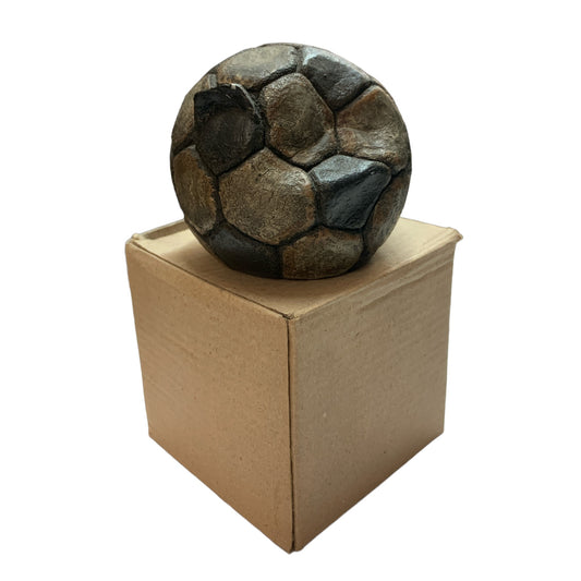 OLD SOCCER BALL PAPER WEIGHT 3"