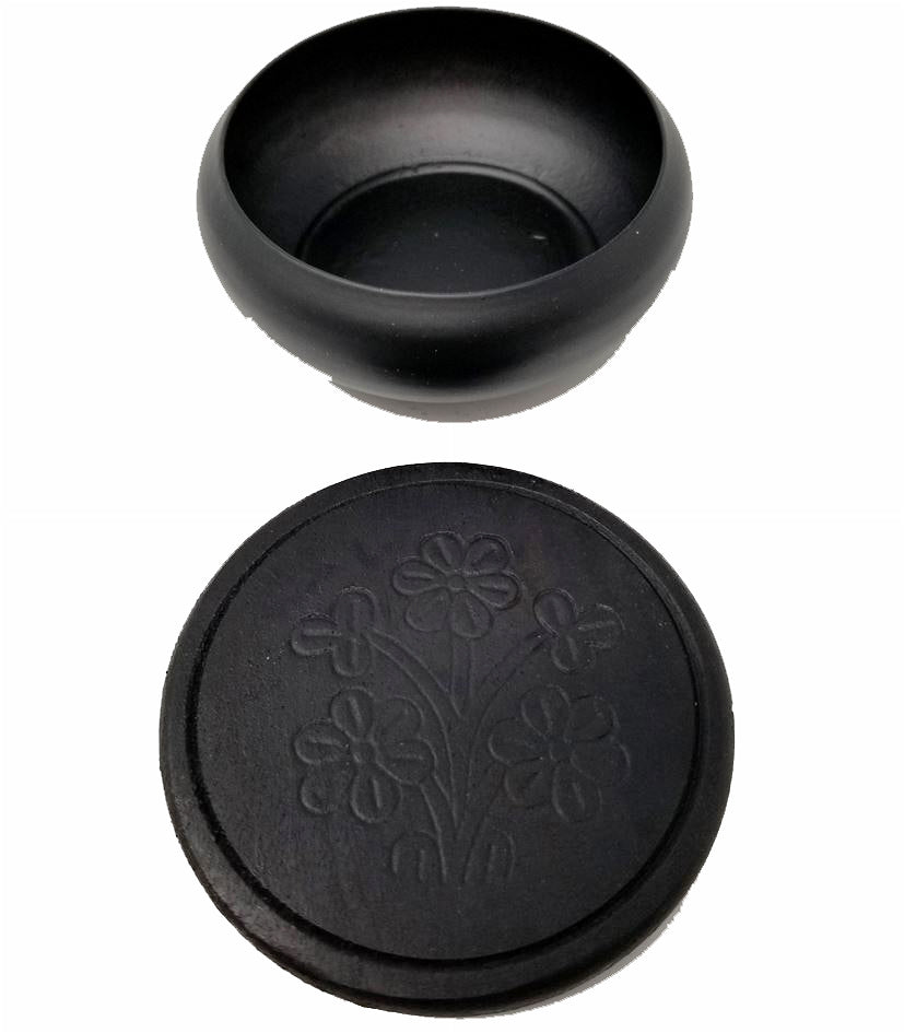 Metal Charcoal Burner 3"D with wooden Coaster