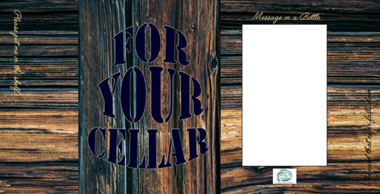 FROMME BOTTLE GREETING CARDS - FOR YOUR CELLAR - 29.5CM X 14.5CM - GIFT TAG