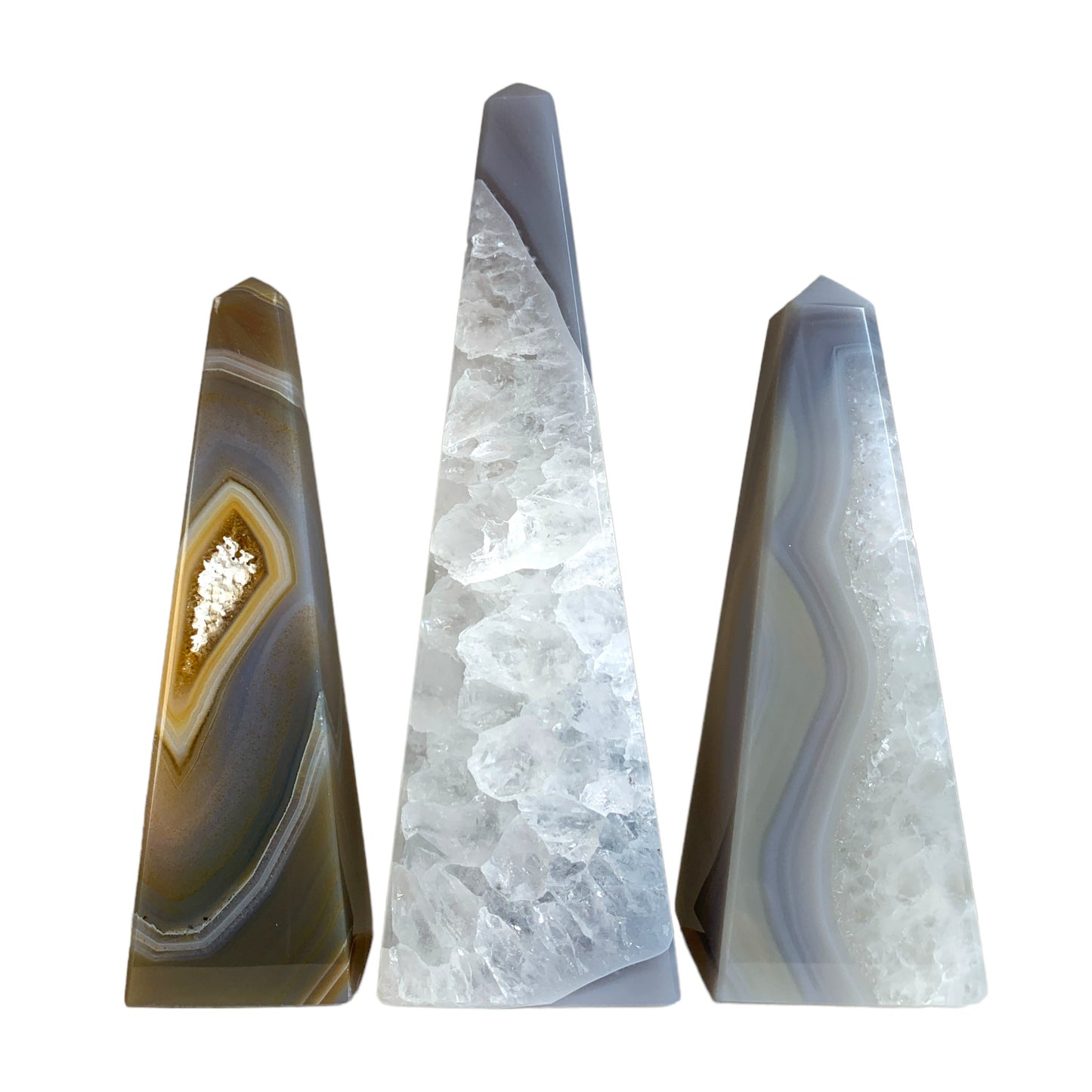 Agate - Obelisks - Grade Extra - 5 to 6 inch - Price per gram - Brazil - NEW122  - Polished Towers