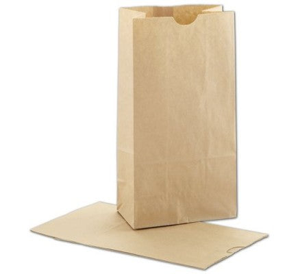 Natural Kraft - #2 SOS Bags - 4-1/4 x 2-3/8 x 8 3/16 inch W x D x H