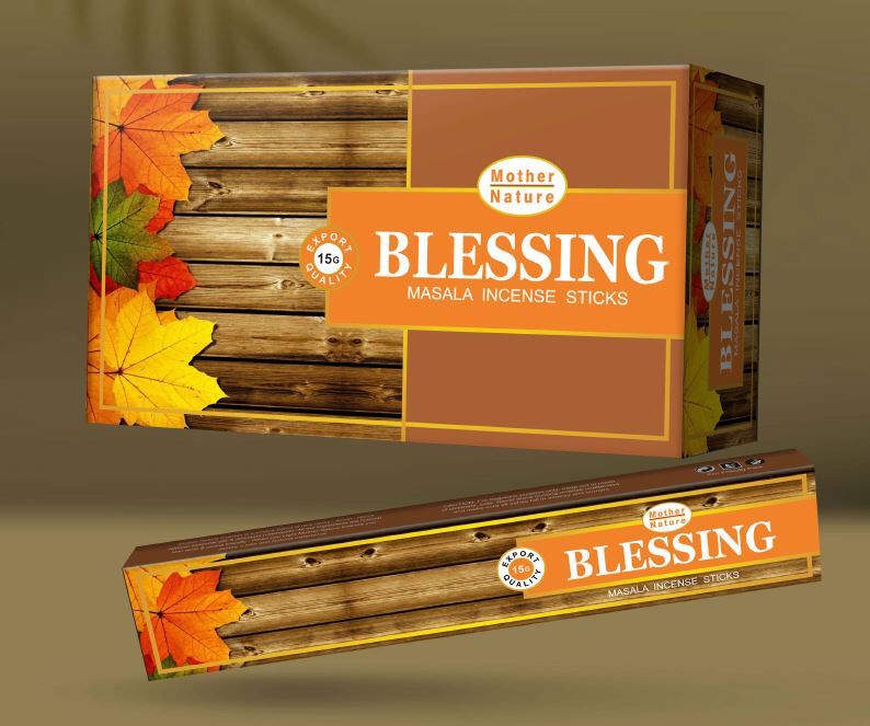 Mother Nature BLESSING Incense Sticks - Box contains 12 x 15 gram boxes - NEW222