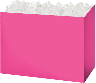 Fuchsia Solid Basket Box - Large - 10 1/4 x 6 x 7 1/2 inches deep (order in 6's)