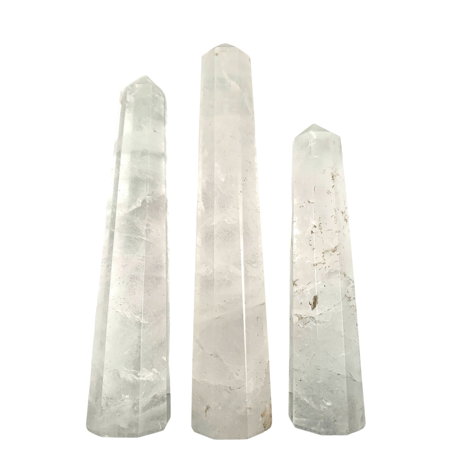 Clear Quartz- 3 to 5 inches - Price per gram - India - Polished Points