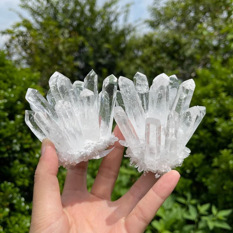Clear Quartz Crystal Clusters - Medium 670 to 950 grams - China - Grade AA - Price per gram - NEW722