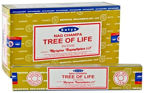 Satya Incense Sticks - Tree Of Life - Box Of 12 Packs