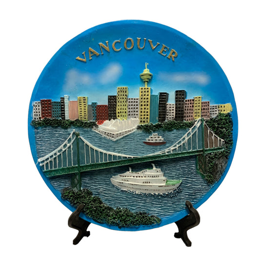 PLAQUE VANCOUVER ROUND 7 IN