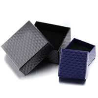 Jewelry Box - Black - Square - Paper - 75.3x76x35.5mm