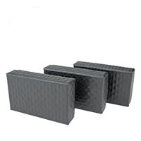 Jewelry Box with Sponge for Necklace - Black - Rectangle - Paper - 50x83x25mm