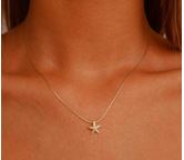 Starfish Pendant with Necklace - Golden - SPECIAL NEW1122
