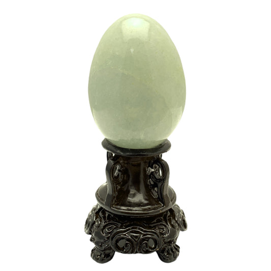 Prasiolite Green Quartz Eggs - 55-65mm - Price per gram - NEW1021