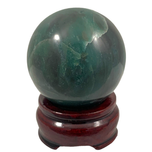 JADE - 50-80mm - Green Jade Sphere - India - NEW1122