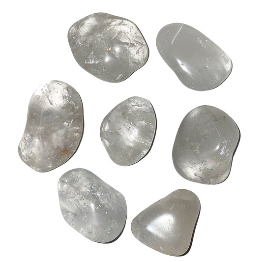 Clear Quartz Tumbled Stones - 40 to 60mm - Q2A - Brazil - 1LB NEW122