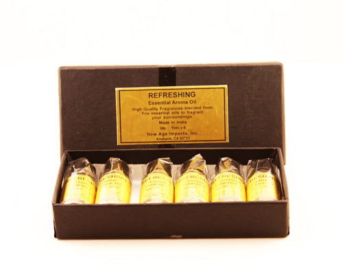 Set/6 - Essential Aroma Oil - Refreshing - 10 ml Bottles