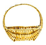 Oval Split Willow Baskets - MED - 10.5 x 8.5 x 4 inches