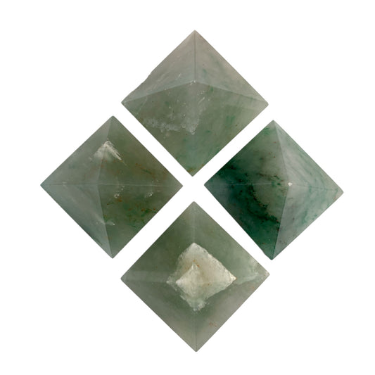 Green Aventurine - Small Pyramids - 23 to 28mm - Price per piece 20g - Order in 5's - NEW422