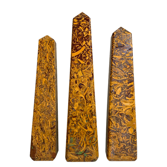 Calligraphy - Tower Polished Points - 2.5 to 4.5 inches - Price per gram per piece (B2B ordering 1 = 1 Tower so we charge Ex. 60g = $5.40 each)