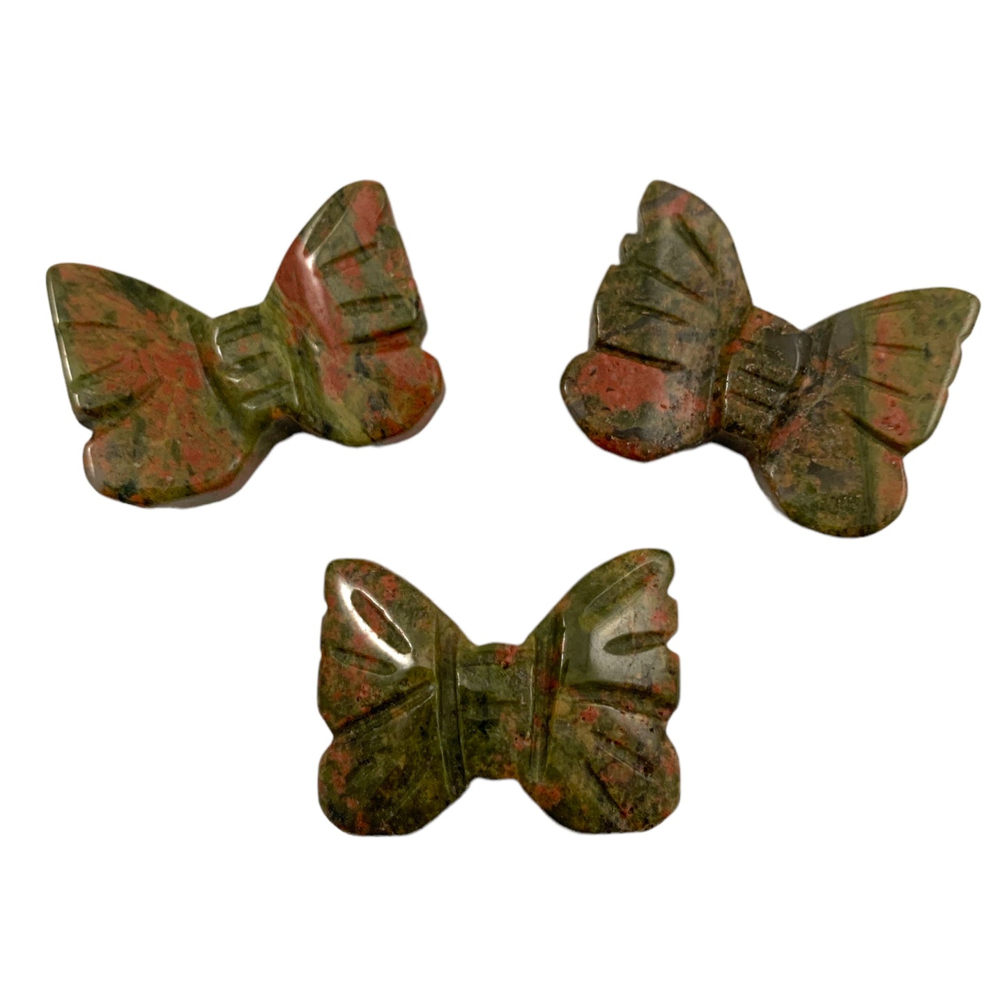 Butterfly - Unakite - Mini 1 inch - 1 Piece - China - NEW1022