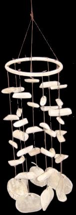 SADDLE SHELL & DRIFTWOOD CHIME 10 x 36 Inches LONG