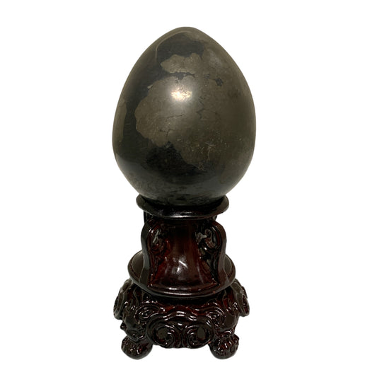 Golden Pyrite  Eggs 60mm - Price per gram per piece (B2B ordering 1 = 1 piece so we charge Ex. 50g = $7.00 each) NEW1021