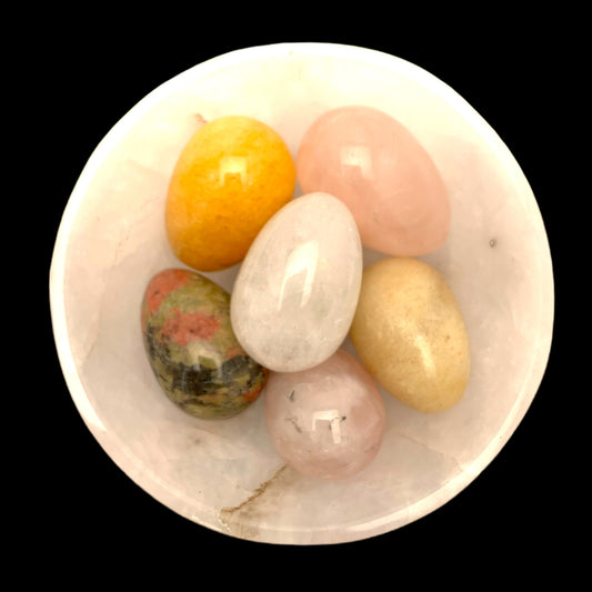Mini Stone Eggs  - 35 mm - Assortment - Price per gram - China - Minimum 250grams - NEW323