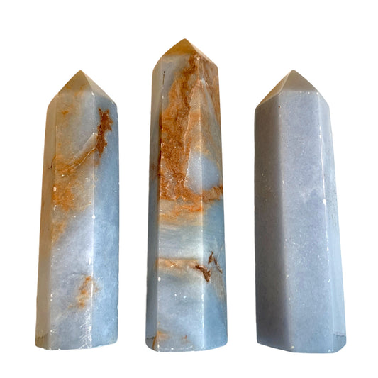 Blue Angelite - 6-8cm - Price per gram - China - NEW1021 - Polished Points